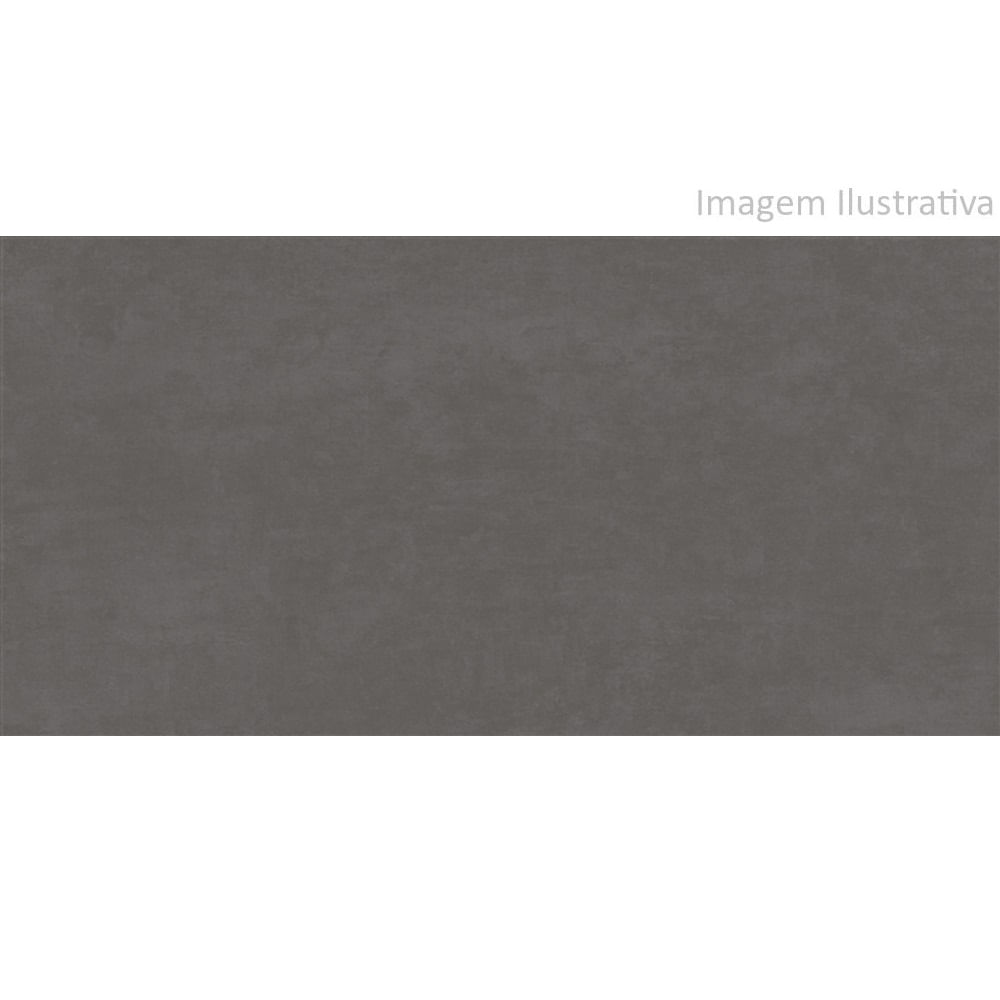 Porcelanato Acetinado Cimento Carbono 62x121 Retificado Caixa 2,25m2 Damme
