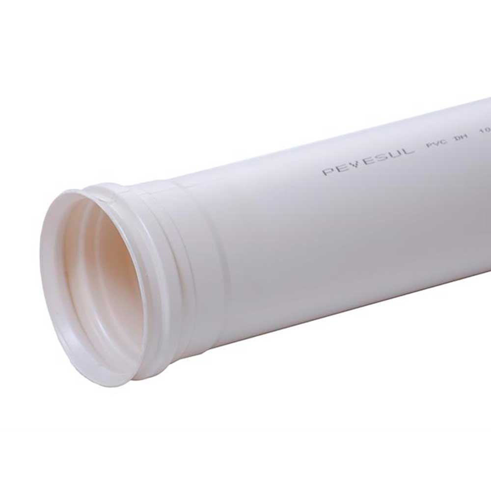 Tubo Pvc Esgoto 200mm Branco Barra com 6 metros Pevesul