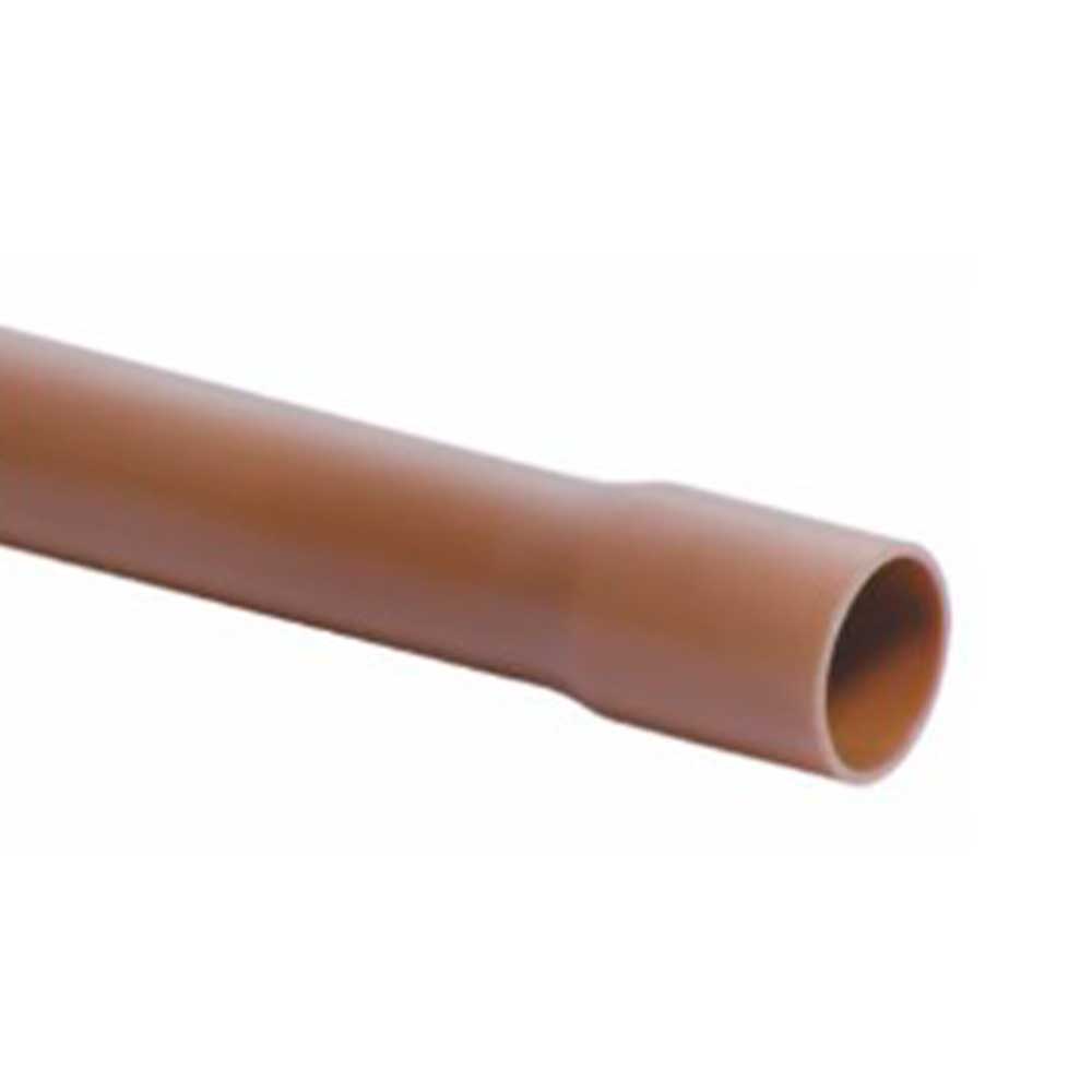 Tubo Pvc Soldável 50mm Marrom Barra com 6 Metros Pevesul