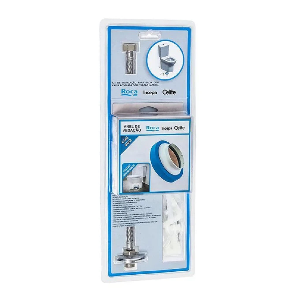 Encontraproduto.com.br - Kit de Instalação para Bacia com Caixa Fixa Horizontal  Incepa