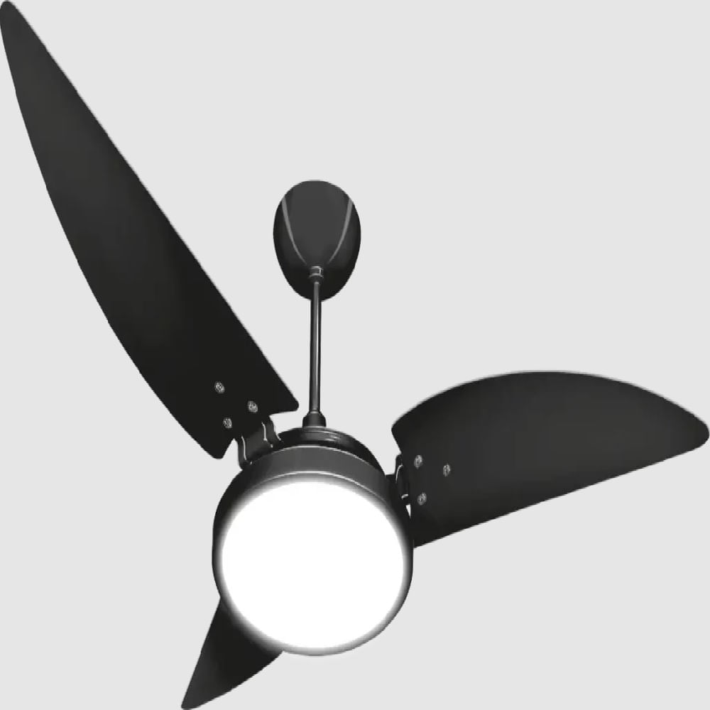Ventilador de Teto Maragogi 3 Pás Preto 6500K 127V Ventex