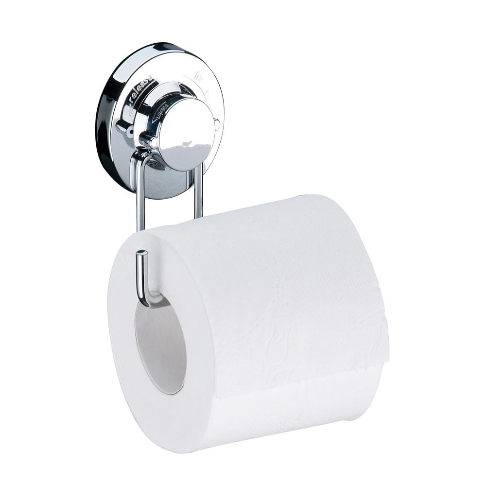 Suporte para Papel Higiênico com Ventosa Cromado
