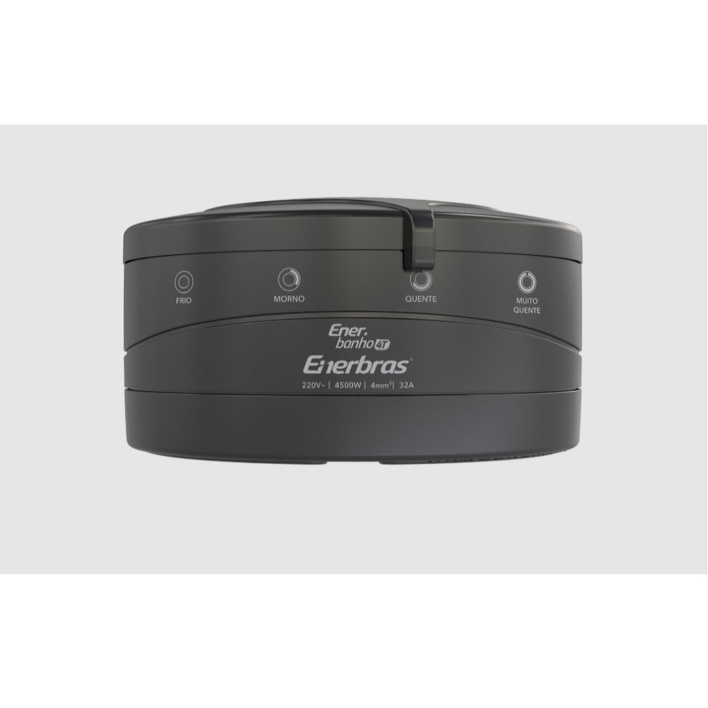 Chuveiro Ducha Enerbanho 4 Temperaturas 6800w 220v Preto Enerbras
