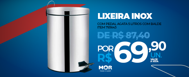 LIXEIRA INOX 5L